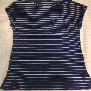 Classic Navy Striped Women's Tee